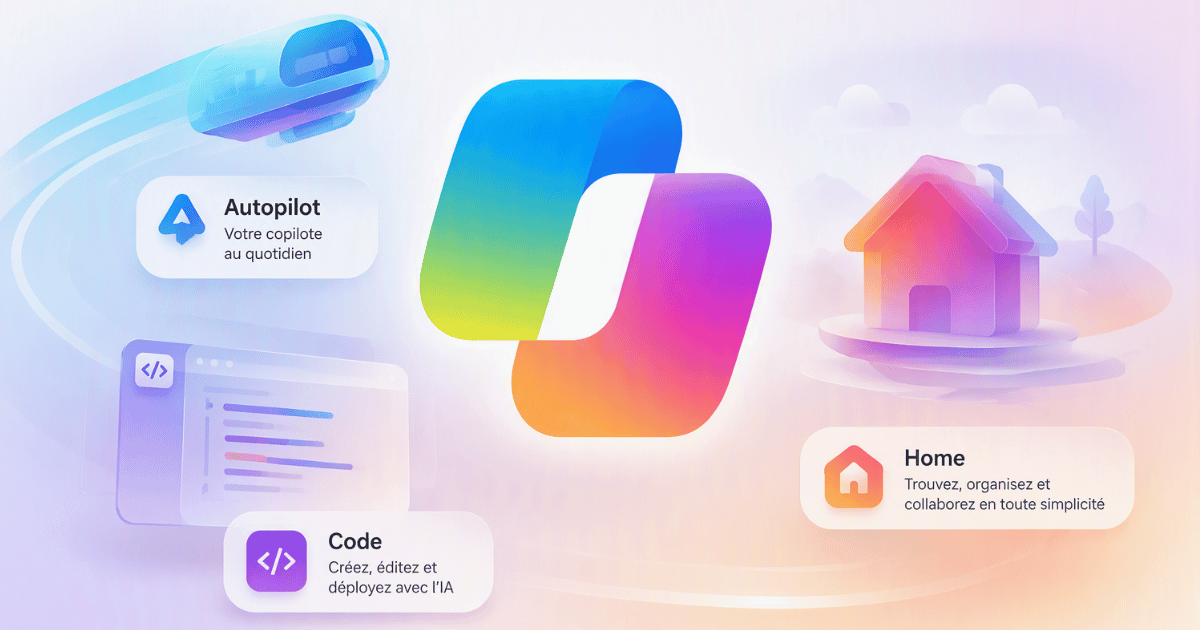 Lire la suite à propos de l’article Le nouveau Microsoft Copilot : Home, Code et Autopil